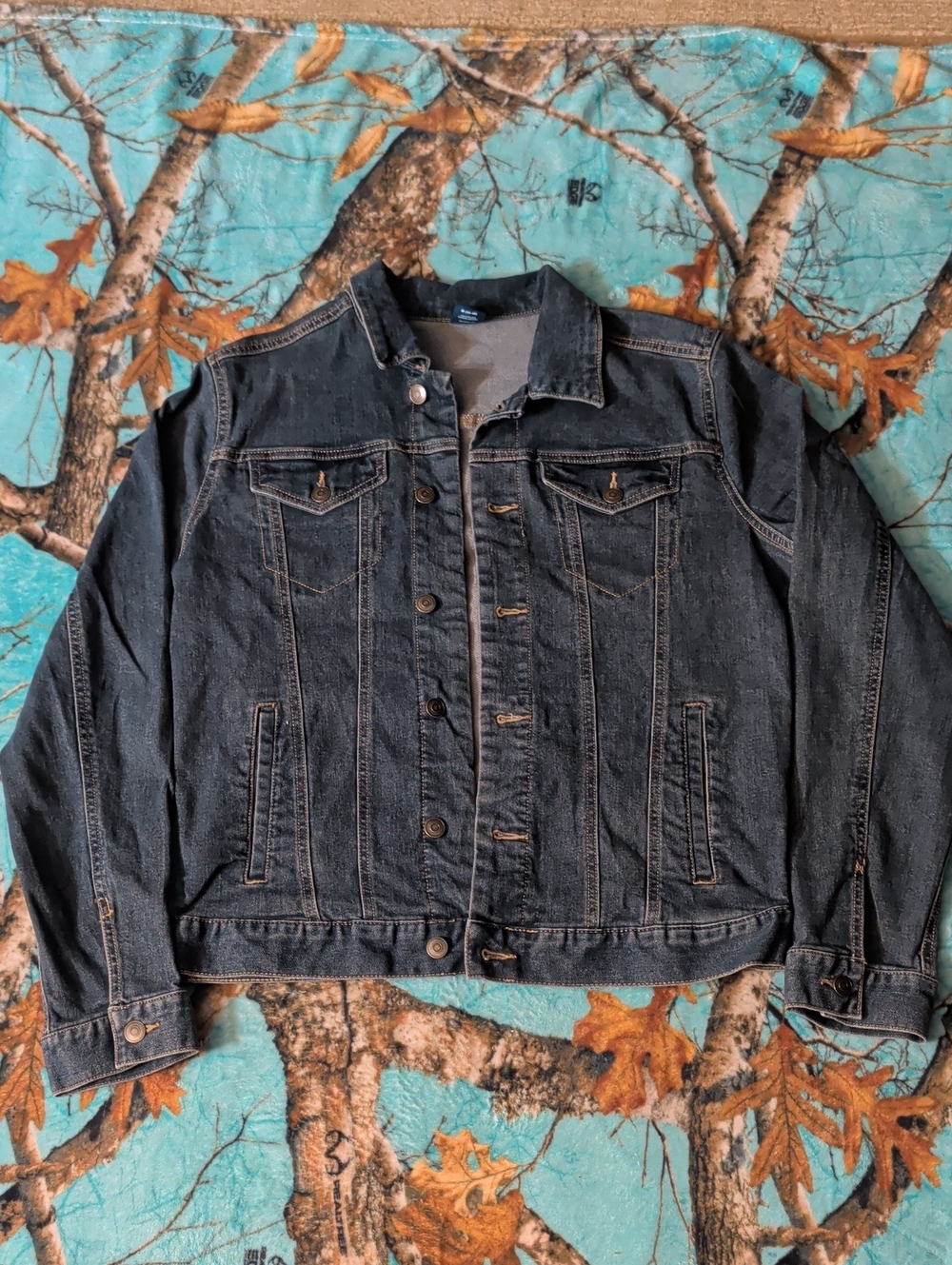 George Blue Denim Jacket with Contrast Stitching